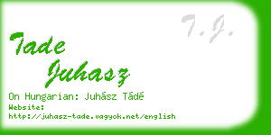 tade juhasz business card