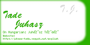 tade juhasz business card